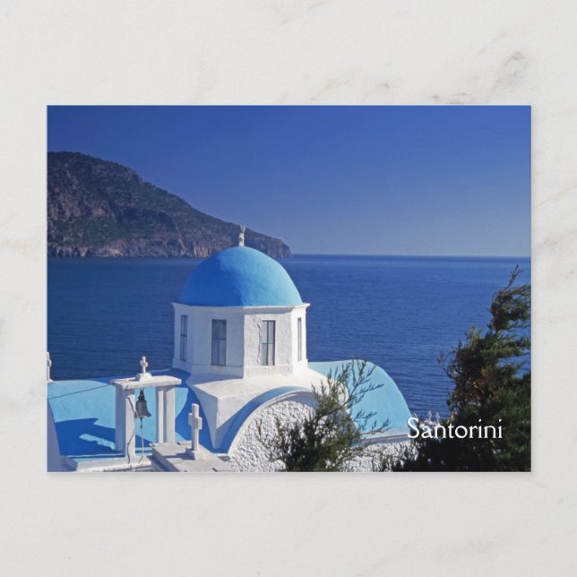 Postal Postcarta de Santorini Grecia (Anverso)