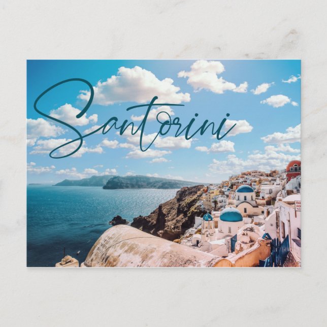 Postal Postcarta de Santorini Grecia (Anverso)