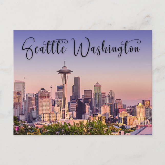 Postal Postcarta de Seattle Washington City (Anverso)