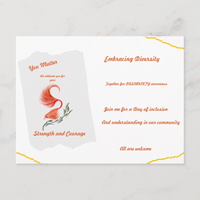 Postal Postcarta de sensibilización (Anverso)