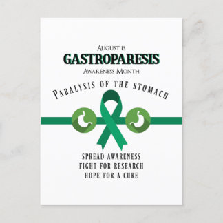 Postal Postcarta de sensibilización de apoyo a la gastrop