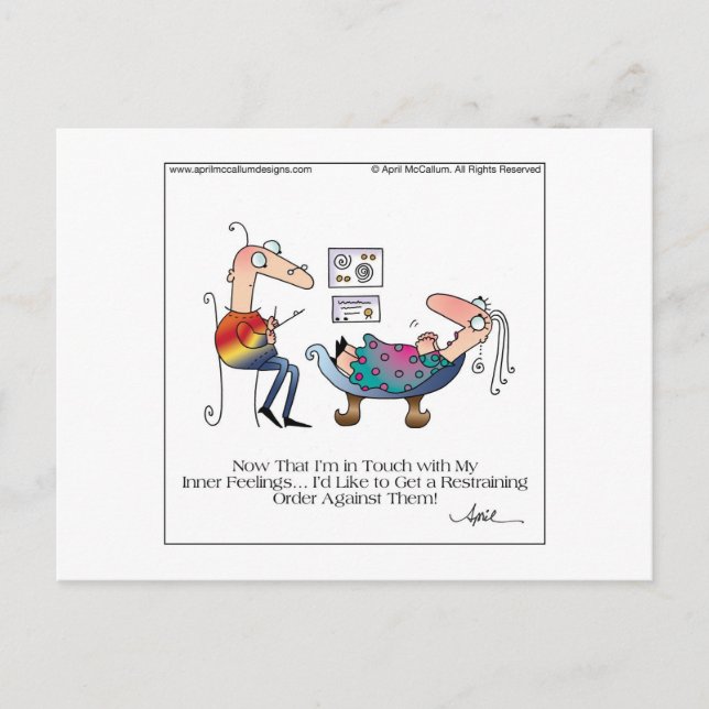 Postal Postcarta DE SENTIMIENTOS INTERNOS de April McCall (Anverso)
