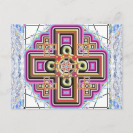 Postal Postcarta de símbolo de magia celta