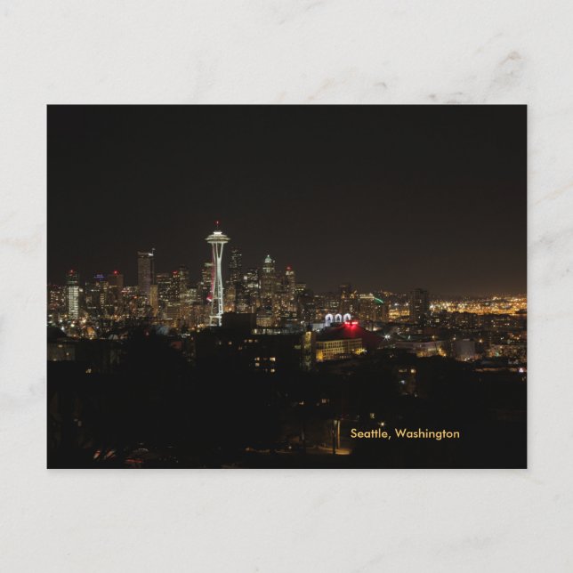 Postal Postcarta de Skyline Seattle (Anverso)