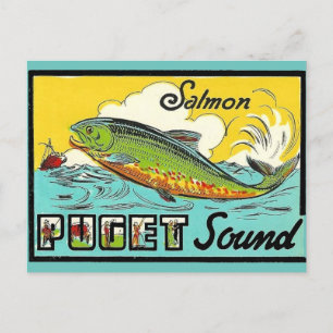 Postal Postcarta de sonido de puget
