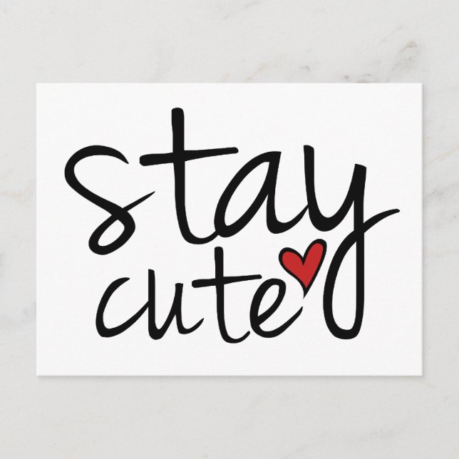 Postal Postcarta de Stay Cute (Anverso)