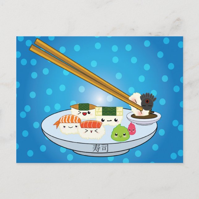 Postal Postcarta de Suhsi Platter (Anverso)