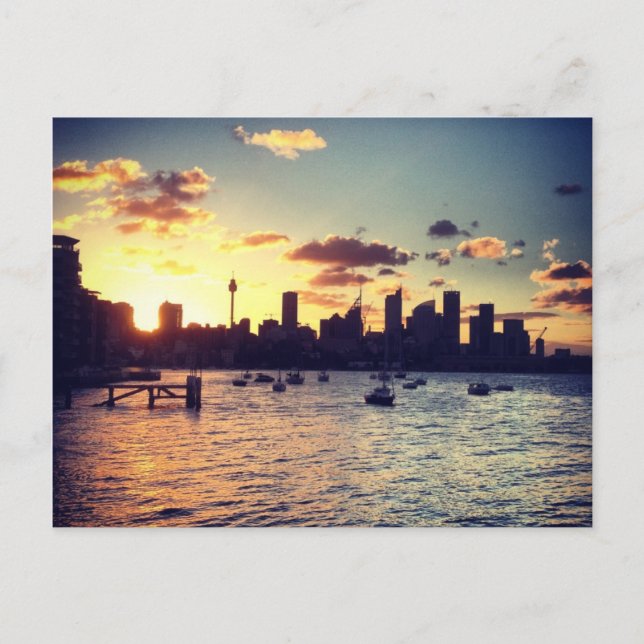 Postal Postcarta de Sydney Sunset (Anverso)