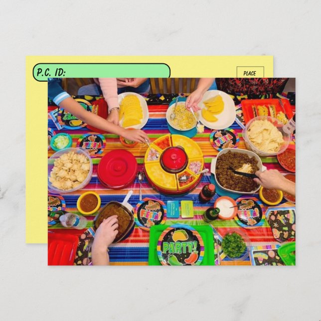Postal Postcarta de Taco Fiesta (Anverso / Reverso)