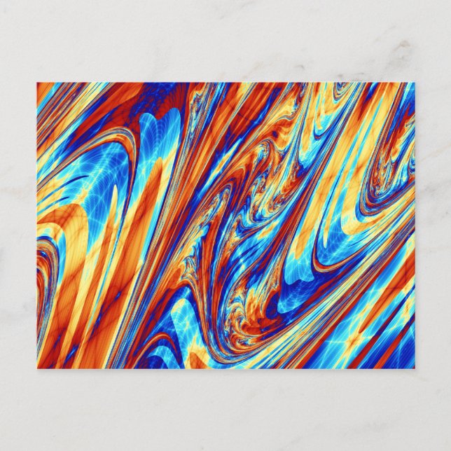 Postal Postcarta de Tapiz de Colores (Anverso)