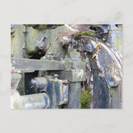 Postal Postcarta de textura industrial rústica