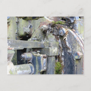 Postal Postcarta de textura industrial rústica