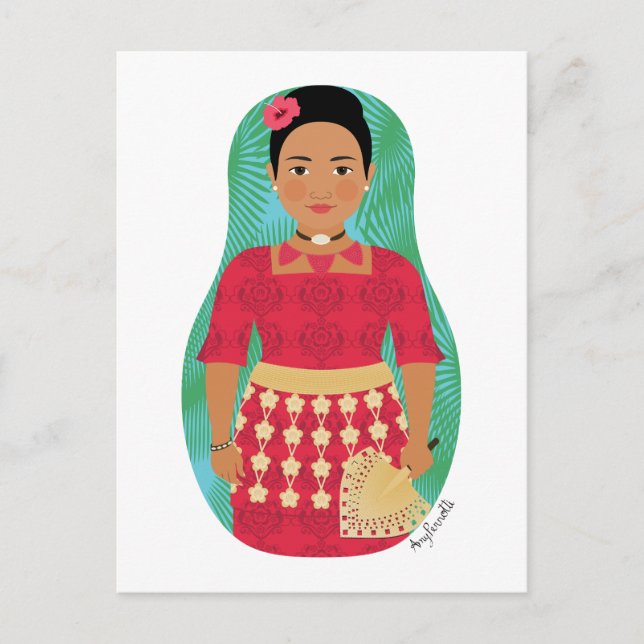Postal Postcarta de Tongan Matryoshka (Anverso)