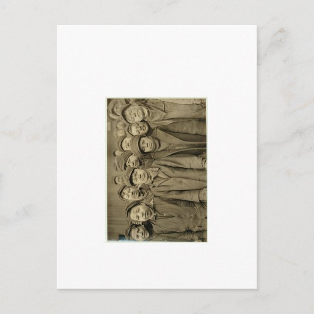 Postal Postcarta de trabajadores de fotografía de época (Anverso)