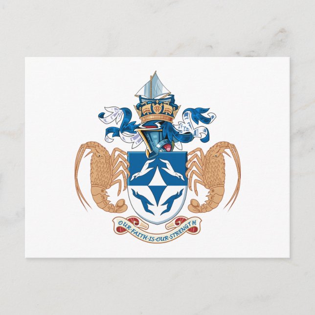 Postal Postcarta de Tristan da Cunha (Anverso)