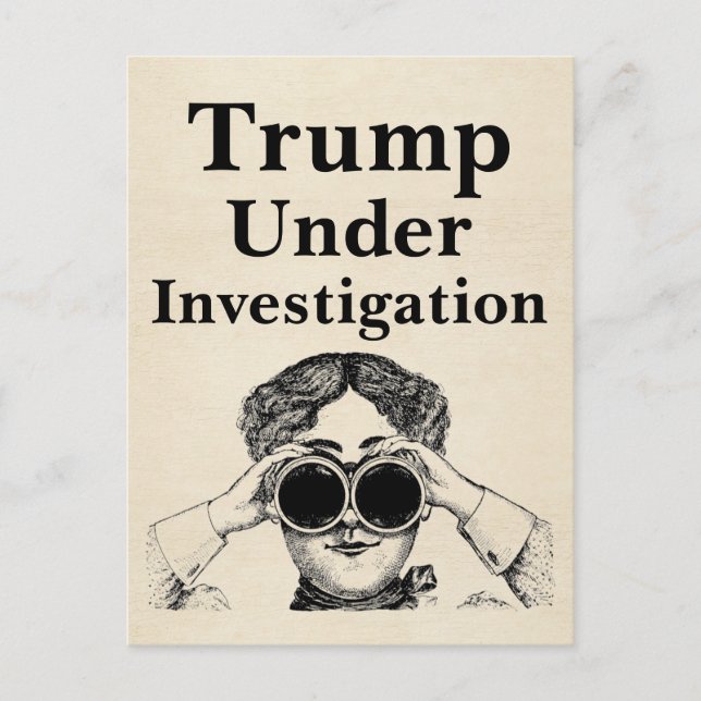 Postal Postcarta de Trump bajo investigación (Anverso)