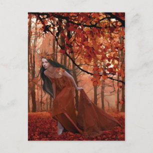 Postal Postcarta de Tryst de otoño