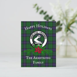 Postal Postcarta de vacaciones de Clan Armstrong en Escoc