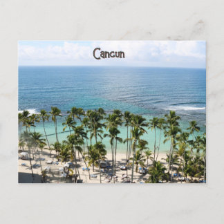 Postal Postcarta de vacaciones en el océano Caribe de Can