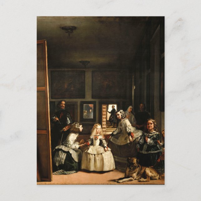 Postal Postcarta de Velázquez Las Meninas (Anverso)