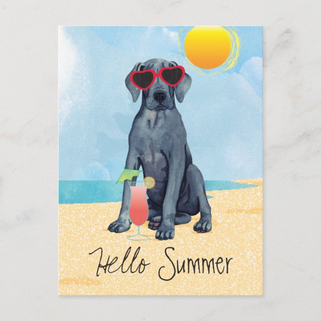 Postal Postcarta de verano grande (Anverso)