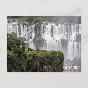 Postal Postcarta de viaje de cataratas de Iguazú