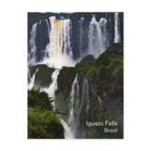 Postcarta de viaje de cataratas de Iguazú