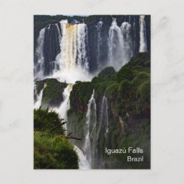 Postal Postcarta de viaje de cataratas de Iguazú