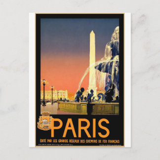 Postal Postcarta de viaje de la cosecha francesa