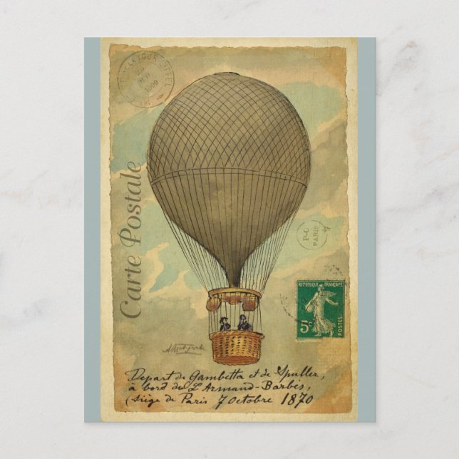 Postal Postcarta de viaje de la Francia de París (Anverso)