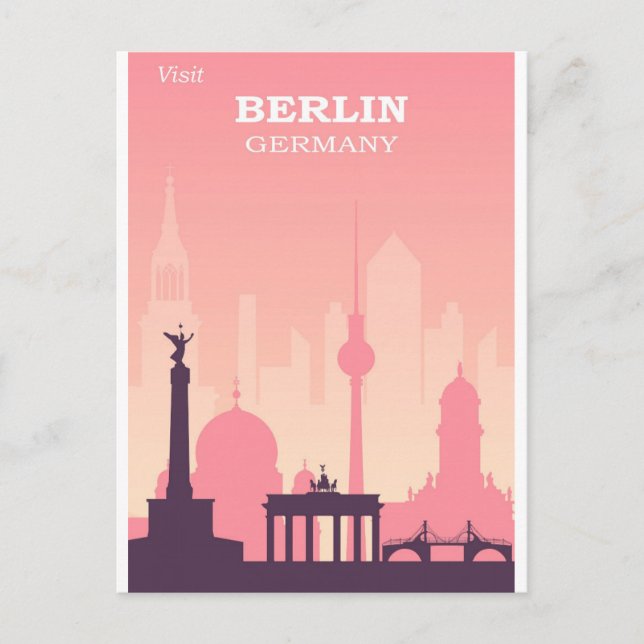 Postal Postcarta de viaje de la vieja usanza de Berlín (Anverso)