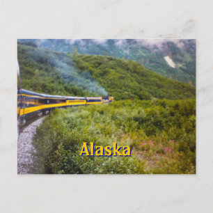Postal Postcarta de viaje en tren de Alaska
