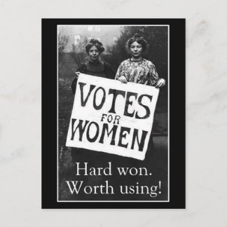 Postal Postcarta de Vintage Women Vote
