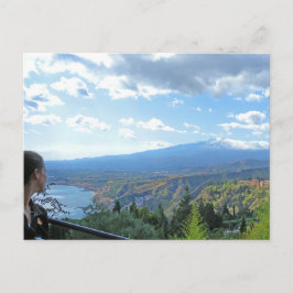 Postal Postcarta de vista del monte Etna