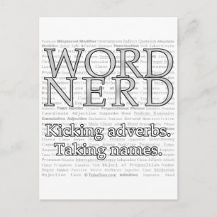 Postal Postcarta de Word Nerd