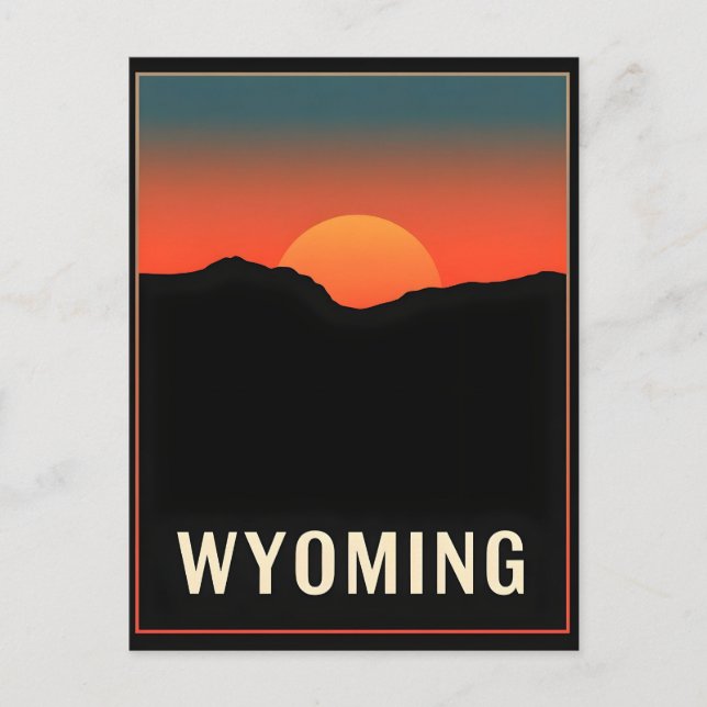 Postal Postcarta de Wyoming (Anverso)