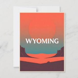 Postal Postcarta de Wyoming