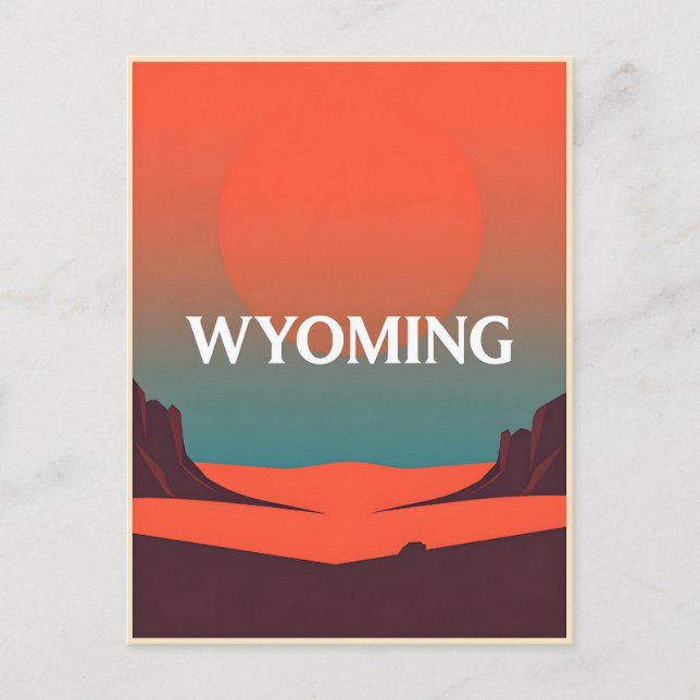 Postal Postcarta de Wyoming (Anverso)