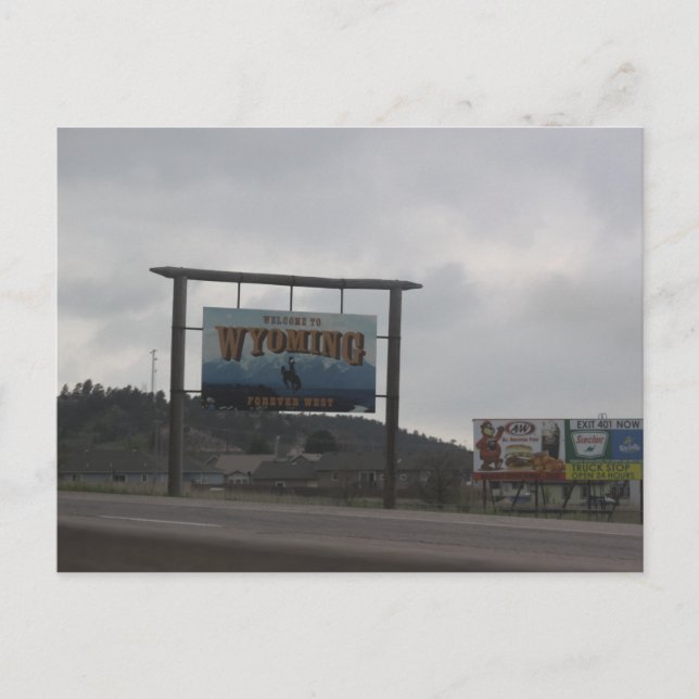 Postal Postcarta de Wyoming (Anverso)