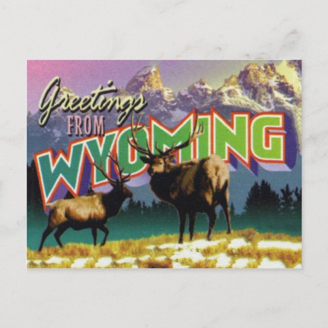 Postal Postcarta de Wyoming (Anverso)