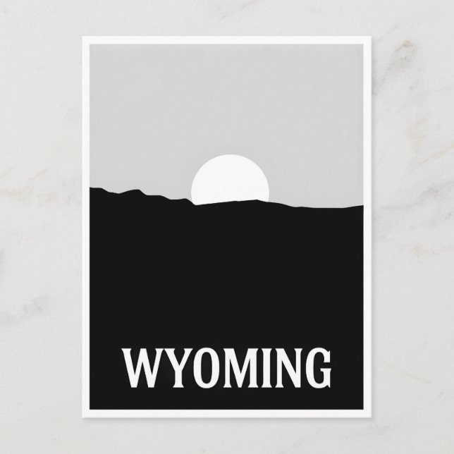Postal Postcarta de Wyoming (Anverso)