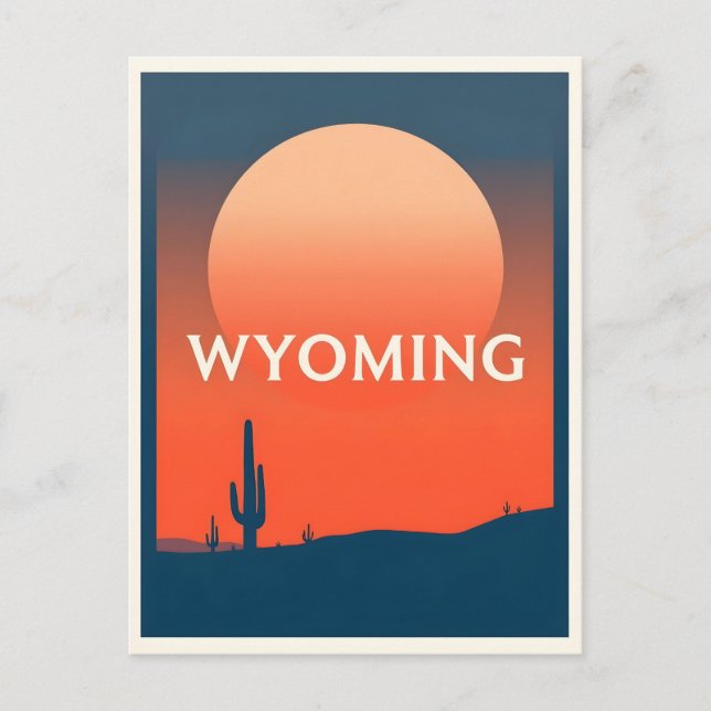 Postal Postcarta de Wyoming (Anverso)