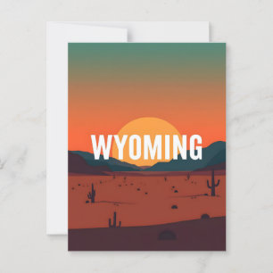 Postal Postcarta de Wyoming