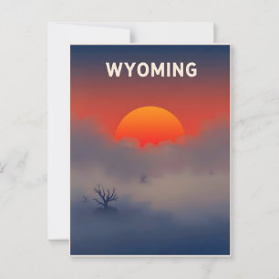 Postal Postcarta de Wyoming de Vintage