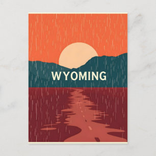 Postal Postcarta de Wyoming de Vintage