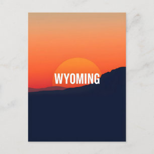 Postal Postcarta de Wyoming de Vintage
