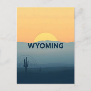Postal Postcarta de Wyoming de Vintage