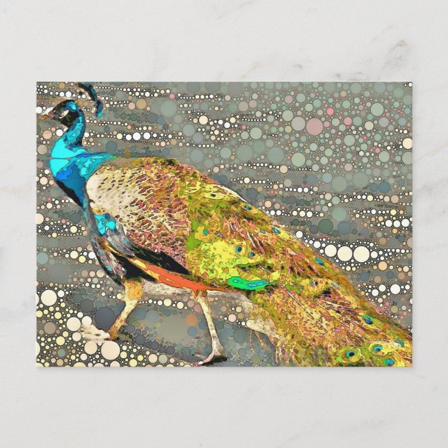 Postal Postcarta de Zoo Peacock (Anverso)