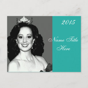 Postal Postcarta del autografo del concurso