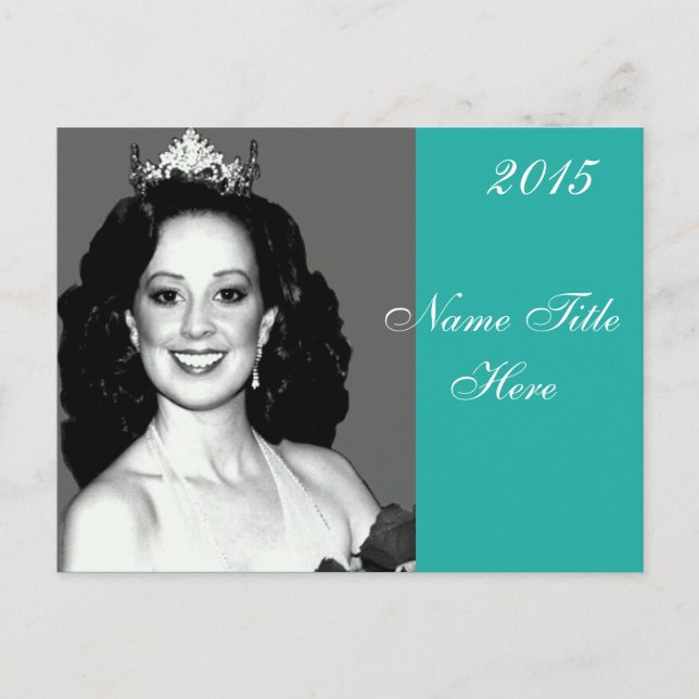 Postal Postcarta del autografo del concurso (Anverso)